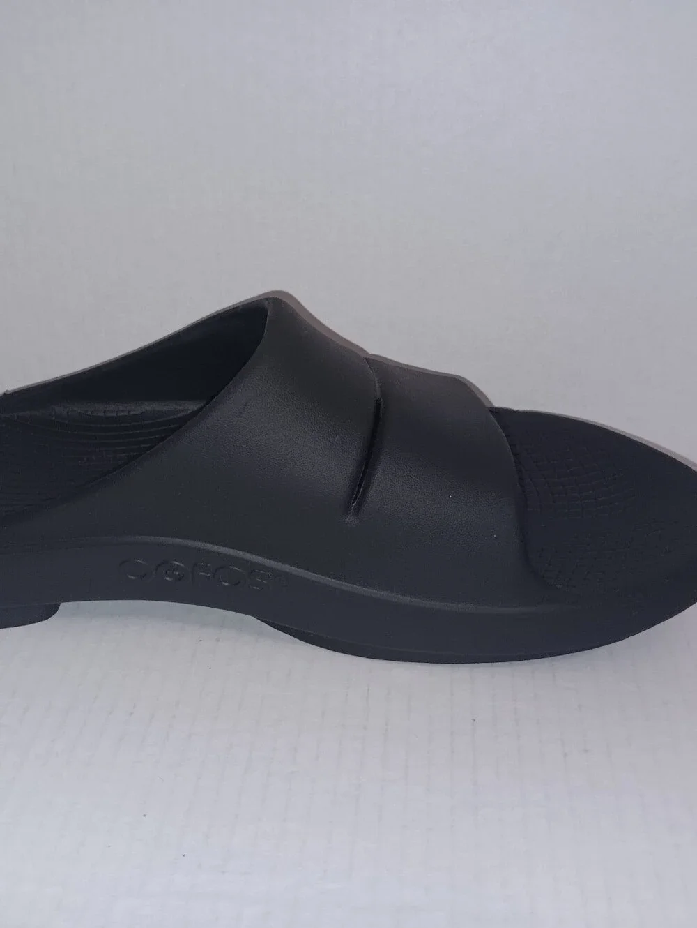 OOFOS OOAHH SLIDE SANDALS BLACK MEN'S SIZE 14